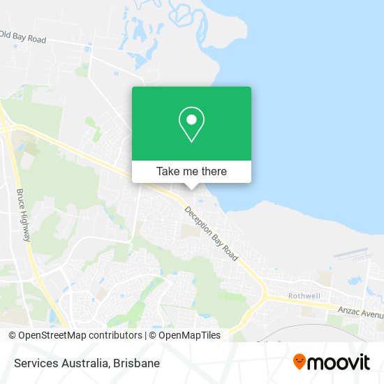Services Australia map