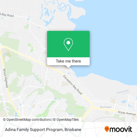 Adina Family Support Program map