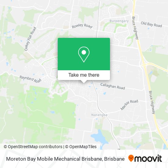 Moreton Bay Mobile Mechanical Brisbane map
