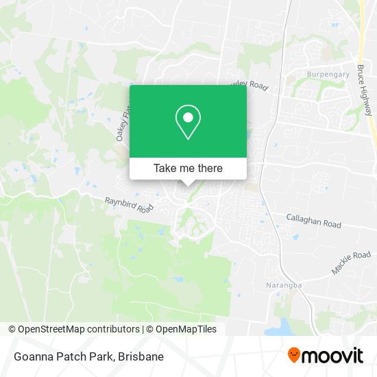 Goanna Patch Park map