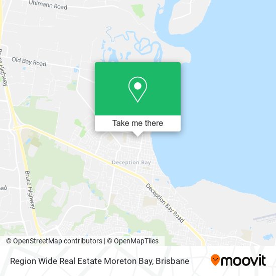Region Wide Real Estate Moreton Bay map