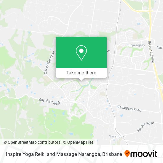 Inspire Yoga Reiki and Massage Narangba map