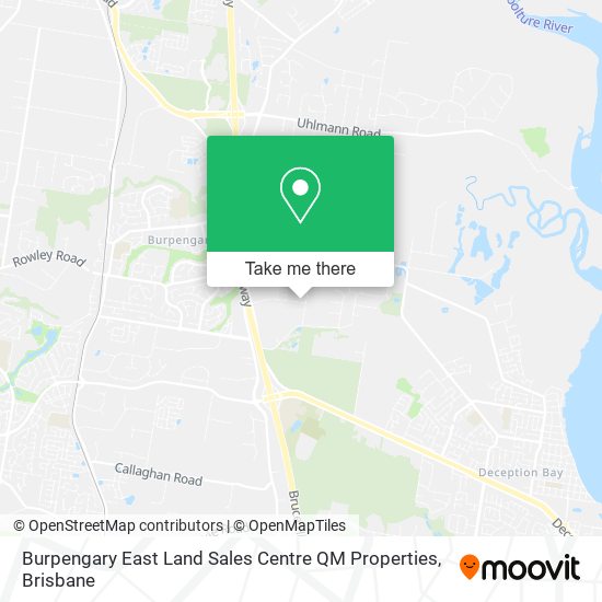 Burpengary East Land Sales Centre QM Properties map