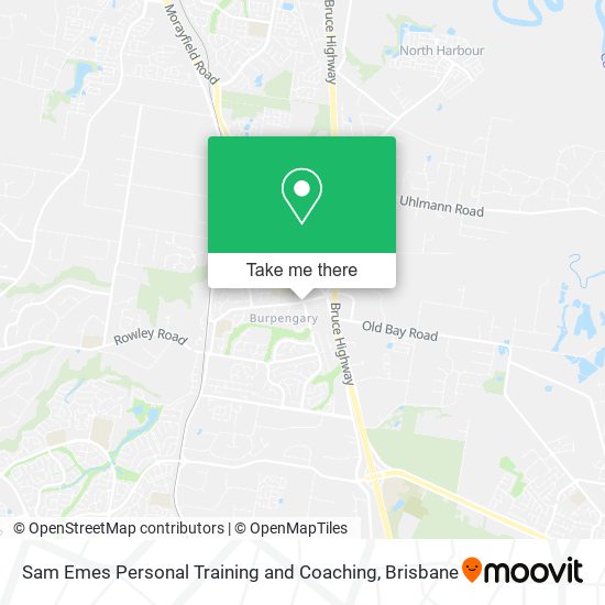 Sam Emes Personal Training and Coaching map