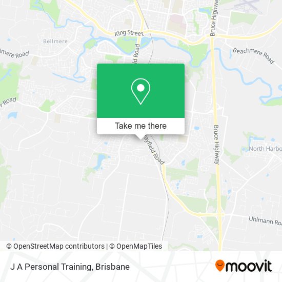 J A Personal Training map