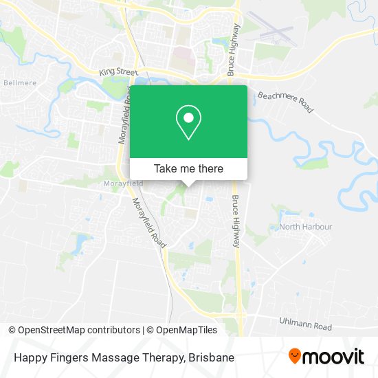 Happy Fingers Massage Therapy map