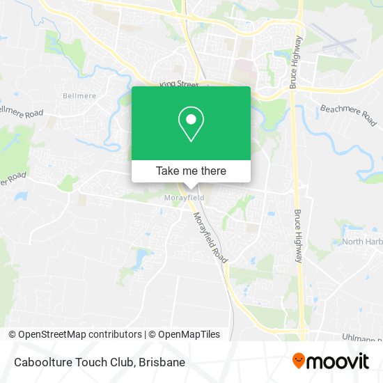 Caboolture Touch Club map
