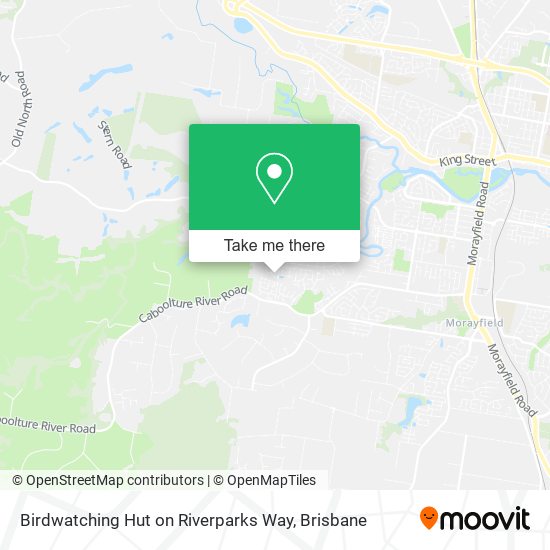 Birdwatching Hut on Riverparks Way map