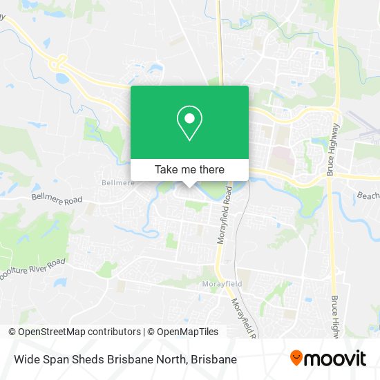 Wide Span Sheds Brisbane North map