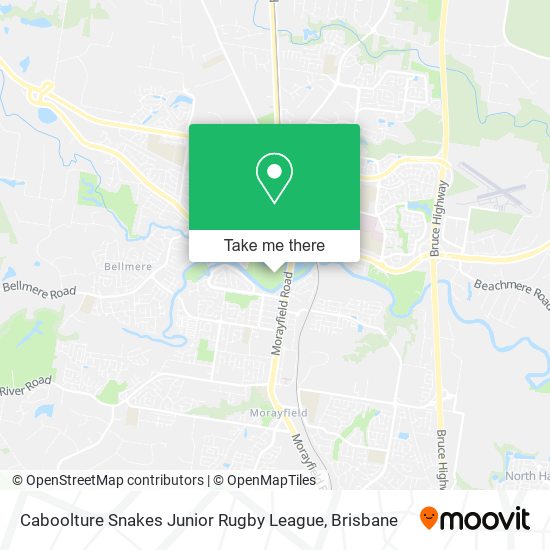 Caboolture Snakes Junior Rugby League map
