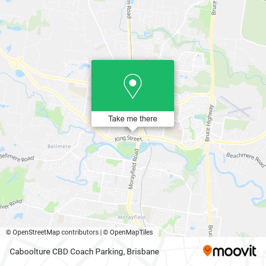 Mapa Caboolture CBD Coach Parking