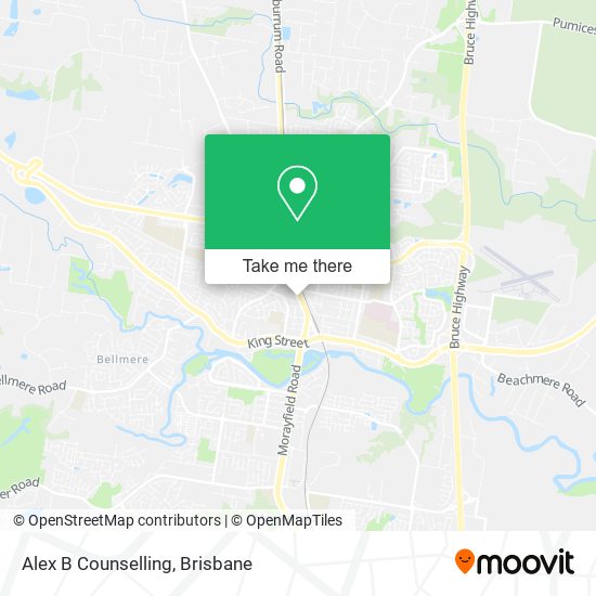 Alex B Counselling map
