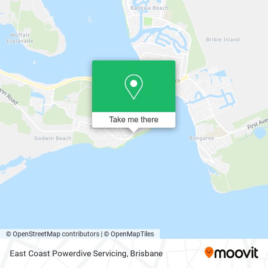 East Coast Powerdive Servicing map