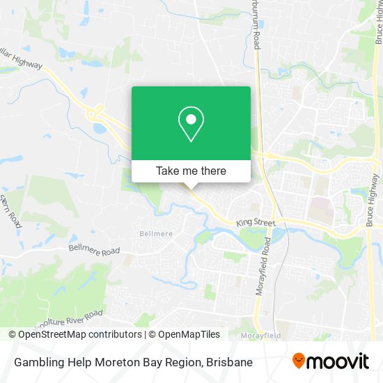 Gambling Help Moreton Bay Region map