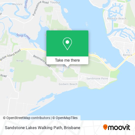Sandstone Lakes Walking Path map