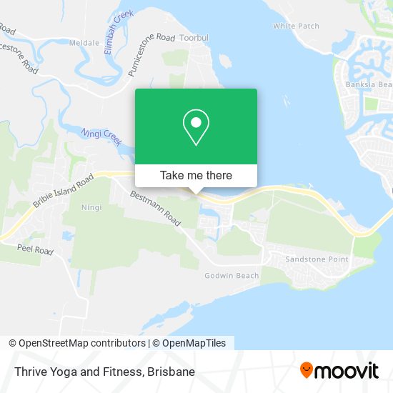 Thrive Yoga and Fitness map