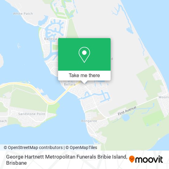 George Hartnett Metropolitan Funerals Bribie Island map