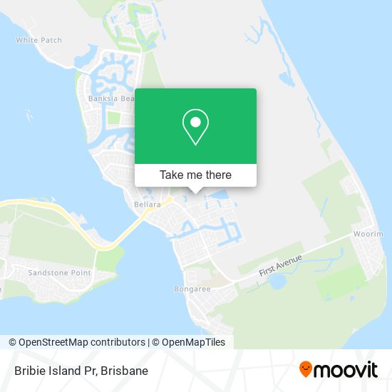 Bribie Island Pr map