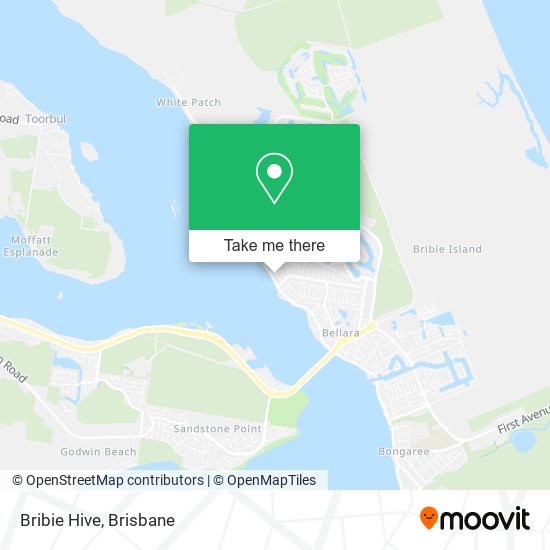 Bribie Hive map