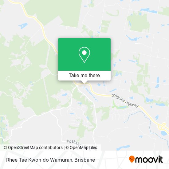 Rhee Tae Kwon-do Wamuran map