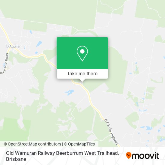 Old Wamuran Railway Beerburrum West Trailhead map