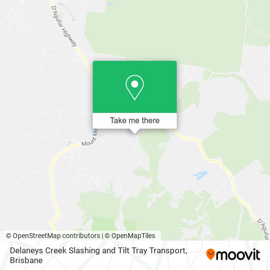 Delaneys Creek Slashing and Tilt Tray Transport map