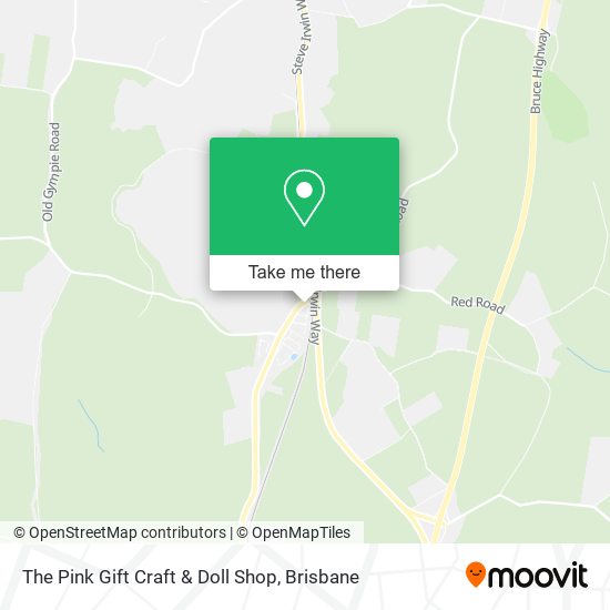 The Pink Gift Craft & Doll Shop map