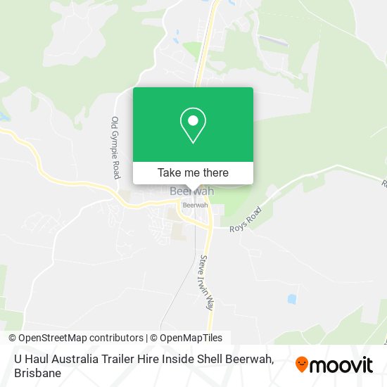U Haul Australia Trailer Hire Inside Shell Beerwah map