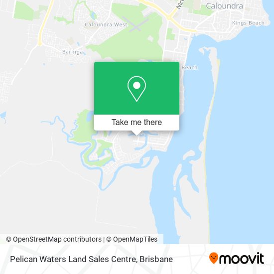 Pelican Waters Land Sales Centre map
