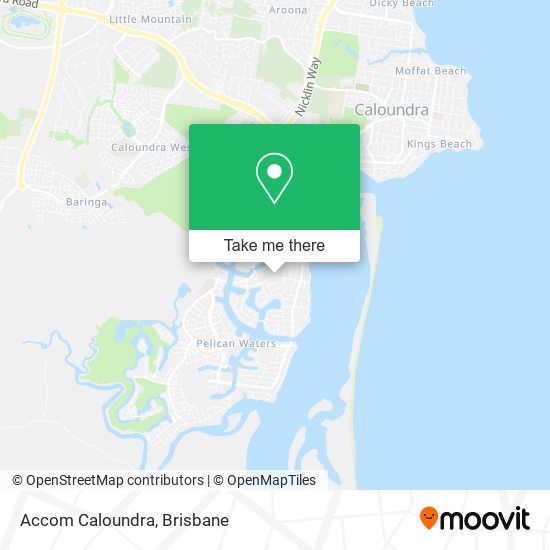 Accom Caloundra map