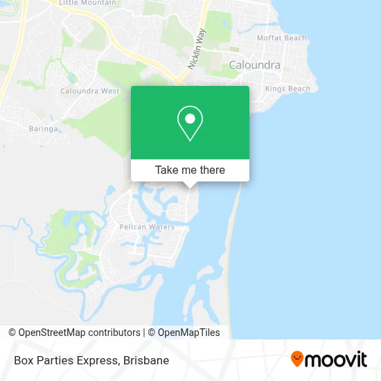 Box Parties Express map