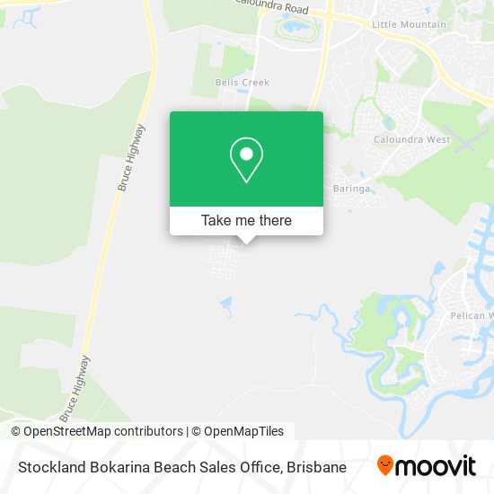 Stockland Bokarina Beach Sales Office map