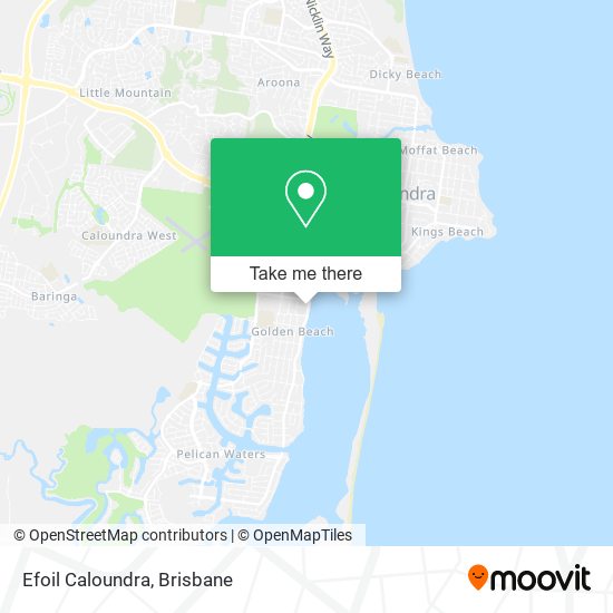 Efoil Caloundra map