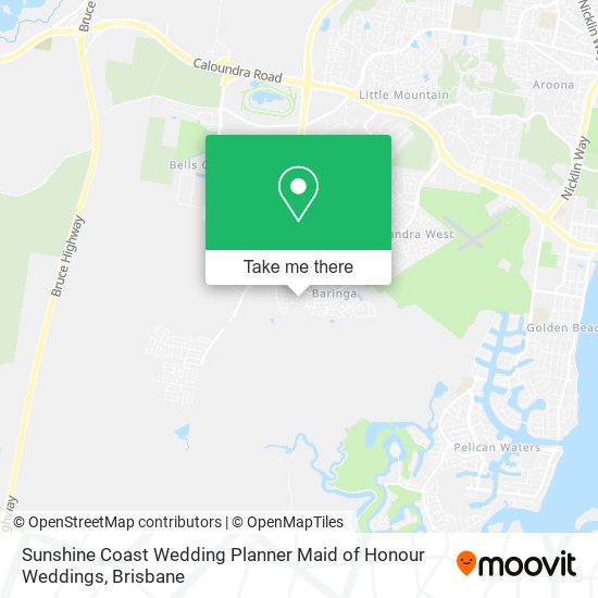 Sunshine Coast Wedding Planner Maid of Honour Weddings map