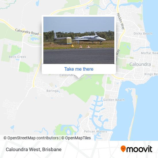 Caloundra West map