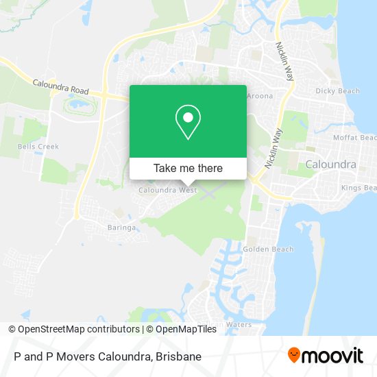 P and P Movers Caloundra map