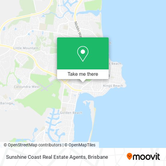 Sunshine Coast Real Estate Agents map