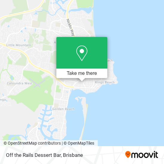 Off the Rails Dessert Bar map