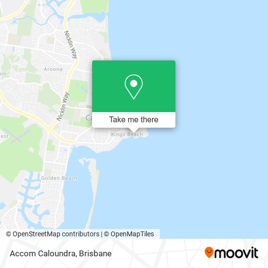 Accom Caloundra map