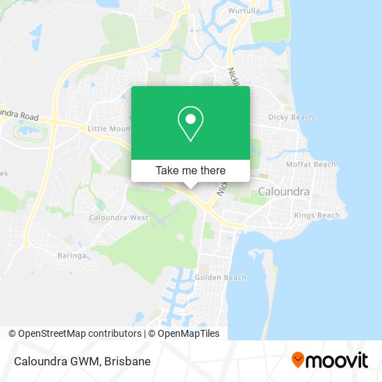 Caloundra GWM map
