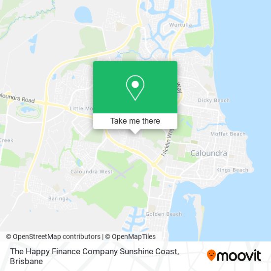The Happy Finance Company Sunshine Coast map