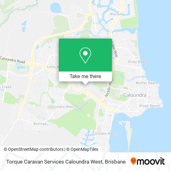 Mapa Torque Caravan Services Caloundra West