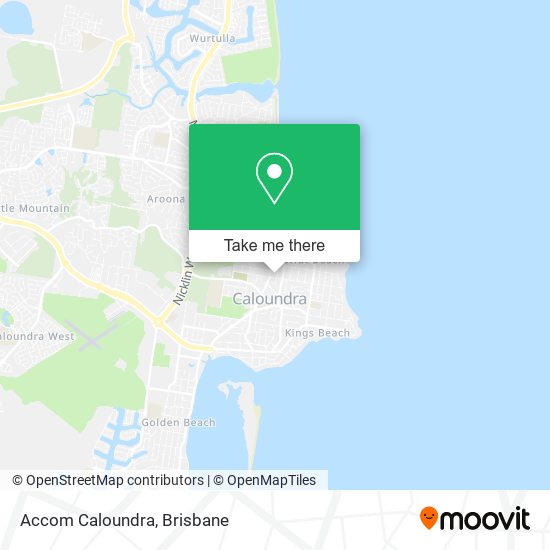 Accom Caloundra map