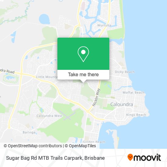 Sugar Bag Rd MTB Trails Carpark map