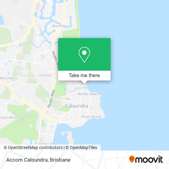 Accom Caloundra map