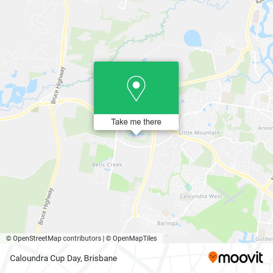 Caloundra Cup Day map