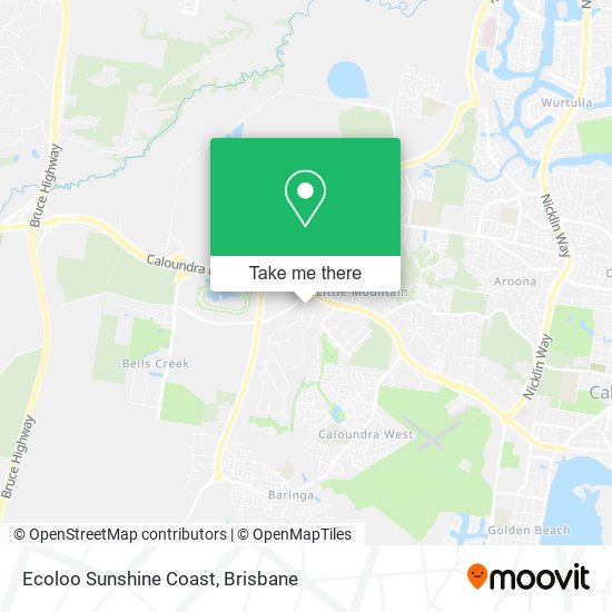 Ecoloo Sunshine Coast map