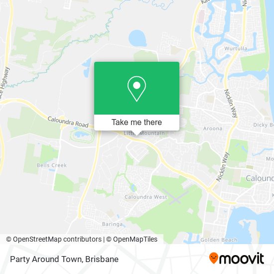 Party Around Town map