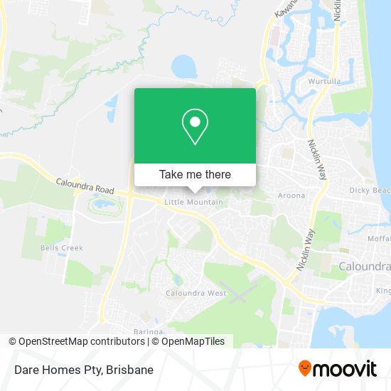 Dare Homes Pty map