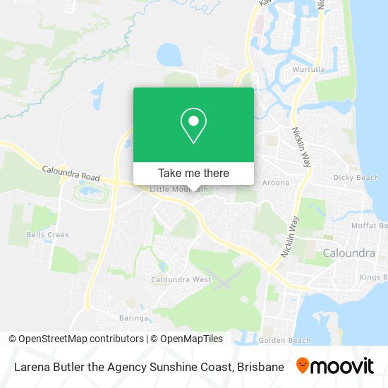 Larena Butler the Agency Sunshine Coast map